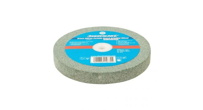 Silverline 836851 Meule en carbure de silicium vert pour touret à meuler - 150 x 20 mm - Grain moyen 3 Silverline 836851 Meule en carbure de silicium vert pour touret à meuler - 150 x 20 mm - Grain moyen
