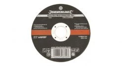 Silverline 103662 Disque plat à tronçonner le métal pour usage intensif - 115 x 1 x 22,23 mm