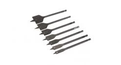 Silverline 633800 Jeu de 7 mèches plates de plombier - 10 - 40 mm