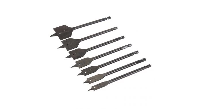 Silverline 633800 Jeu de 7 mèches plates de plombier - 10 - 40 mm 3 Silverline 633800 Jeu de 7 mèches plates de plombier - 10 - 40 mm