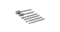 Silverline 457038 Fraises HSS pour outil rotatif, 6 pcs - ø 2, 3, 5, 7 mm