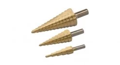 Silverline 282620 Fraises étagées titanées acier HSS, 3 pcs - 3 pcs