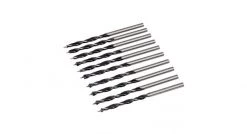 Silverline 612120 Forets à pointe et double tranchant, 10 pcs - 3 mm, 10 pcs