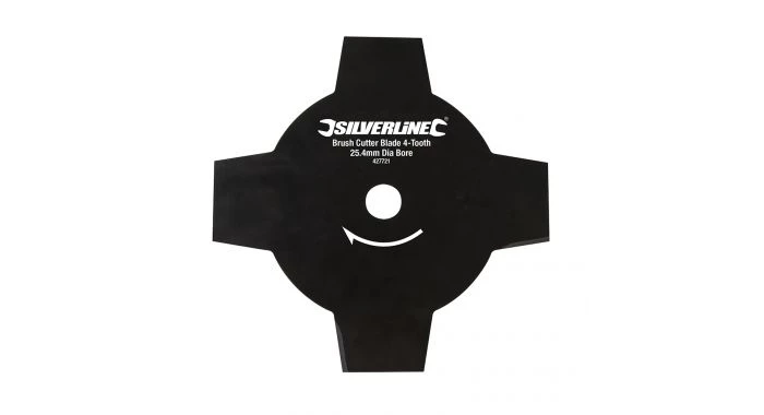 Silverline 427721 Lame 4 dents pour débroussailleuse - Diamètre de 254 mm, alésage de 25,4 mm 3 Silverline 427721 Lame 4 dents pour débroussailleuse - Diamètre de 254 mm, alésage de 25,4 mm