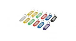 Silverline 844160 Porte-clés à étiquettes de couleurs assorties, 12 pcs - 12 pcs