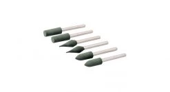 Silverline 719801 Pointes de polissage en caoutchouc pour outil rotatif, 6 pcs - ø 6 mm
