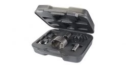 Silverline 633523 Scies trépans TCT, coffret 9 pcs - 30, 50 et 110 mm