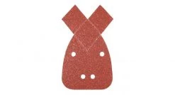 Silverline 330967 Feuilles abrasives auto-agrippantes 140 mm à 2 pointes, 10 pcs - Grain 120