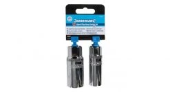 Silverline 244982 Douilles profondes pour bougie d'allumage, 2 pcs - 3/8"