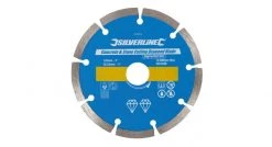 Silverline 633624 Disque diamant à tronçonner le béton et la pierre - 125 x 22,23 mm à bordure segmentée