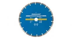 Silverline 589673 Disque diamant à tronçonner le béton et la pierre - 230 x 22,23 mm à bordure segmentée