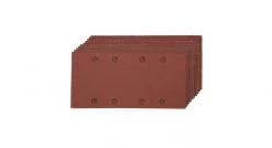 Silverline 892499 Feuilles abrasives auto-agrippantes perforées 1/3, 10 pcs - Grains : 2 x 60, 3 x 80, 3 x 120, 2 x 240