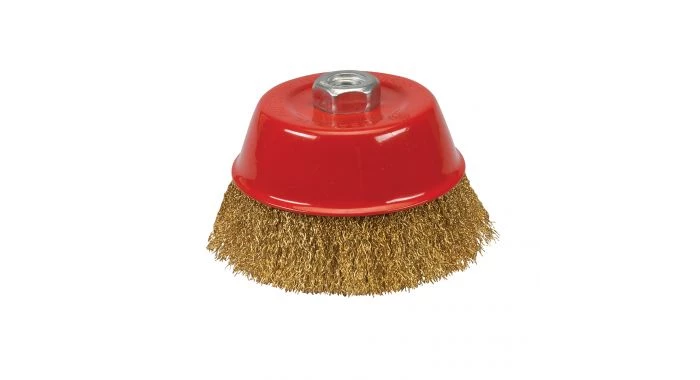 Silverline 868900 Brosse boisseau à fils d'acier laitonnés ondulés - 125 mm 3 Silverline 868900 Brosse boisseau à fils d'acier laitonnés ondulés - 125 mm