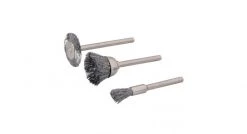 Silverline 580466 Brosses métalliques pour outil rotatif, 3 pcs - ø 5, 15, 20 mm