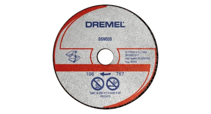 Dremel 2615S510JB - Disque à tronçonner pour métal et plastique, pour DSM20 3 Dremel 2615S510JB - Disque à tronçonner pour métal et plastique, pour DSM20